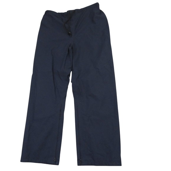 Gore-Tex Mens Windbreaker Pants L Regular Blue Drawstring Zip Hem 100% - Picture 1 of 14